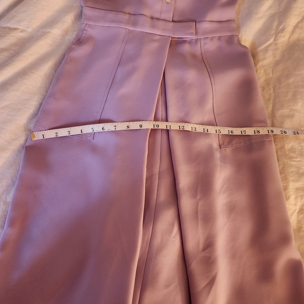 Banana Republic midi sleeveless dress lavender size 2 nwot - Picture 9 of 15